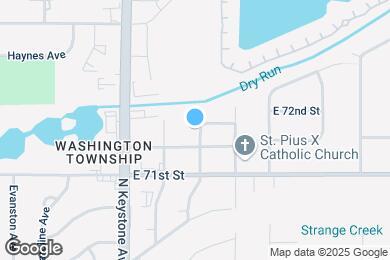 Map image of the property - 7240 N Temple Ave