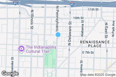 Map image of the property - 829 N Pennsylvania St