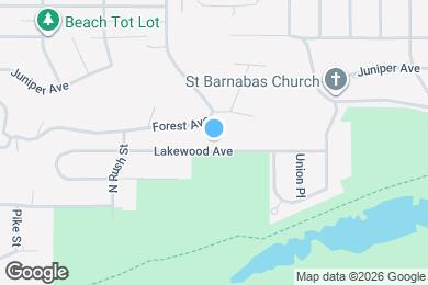 Map image of the property - 8520 Lakewood Ave