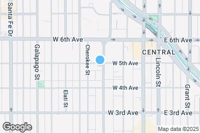 Map image of the property - 206 W 5th Ave