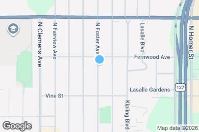 Map image of the property - 418 N Foster Ave