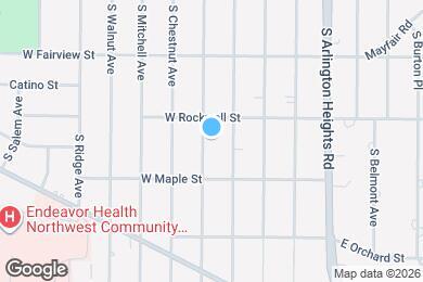 Map image of the property - 717 S Highland Ave