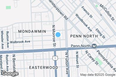 Map image of the property - 1820 Walbrook Ave