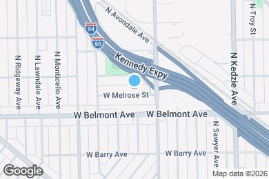 Map image of the property - 3432 W Melrose St