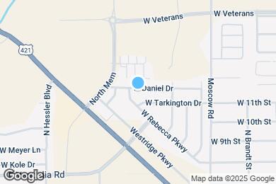 Map image of the property - 1461 W Daniel Dr