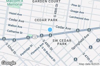 Map image of the property - 634 S 48th St