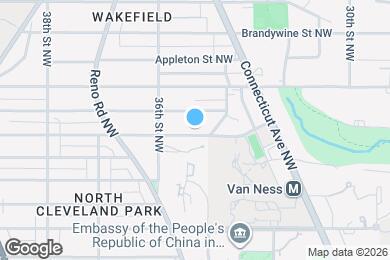 Map image of the property - 3521 Yuma St NW