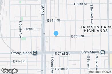 Map image of the property - 1635 E 70th St