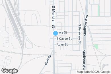 Map image of the property - 1747 S Meridian St