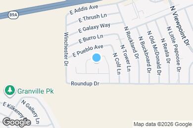 Map image of the property - 6086 N Peak Cir