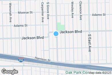 Map image of the property - 715 S Oak Park Ave
