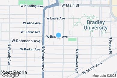 Map image of the property - 1712 W Bradley Ave