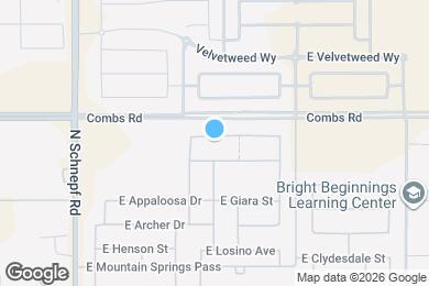 Map image of the property - 3961 E French Trotter St