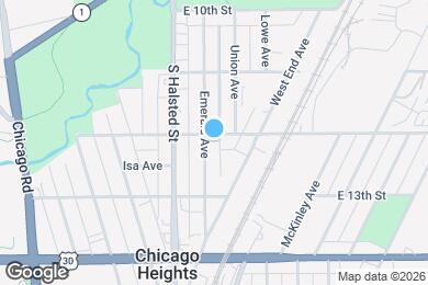 Map image of the property - 1205 Emerald Ave