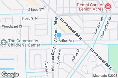 Map image of the property - 1105 Arthur Ave