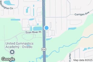 Map image of the property - Riverwind at Alafaya Trail