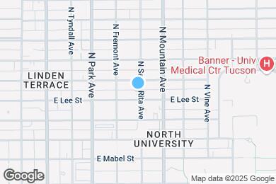Map image of the property - 1615 N Santa Rita Ave