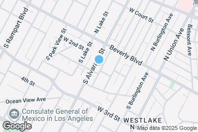 Map image of the property - 150 S Alvarado St