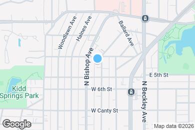 Map image of the property - 1023 N Madison Ave