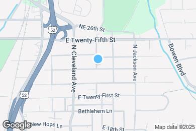 Map image of the property - 1403 23rd St