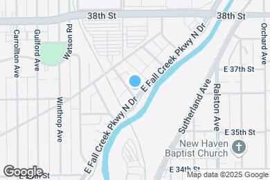 Map image of the property - 3602 E Fall Creek Parkway North Dr
