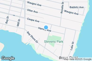 Map image of the property - 1117 Harney Ave