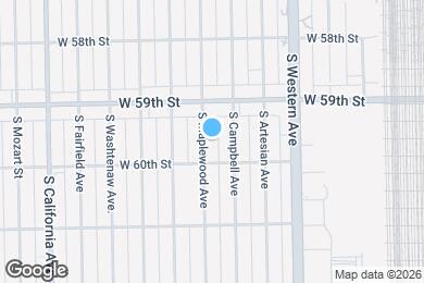 Map image of the property - 5939 S Maplewood Ave