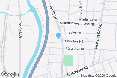 Map image of the property - 839 1st St NE