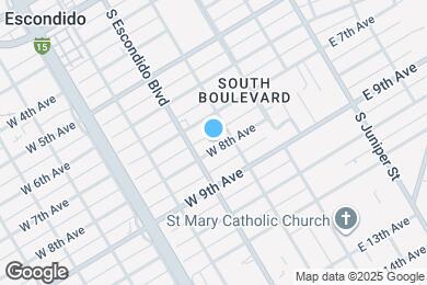 Map image of the property - 224 W 8th Ave