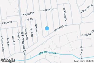 Map image of the property - 9709 Vickie Pl