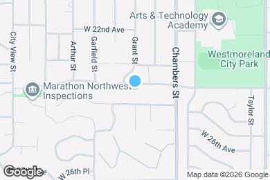 Map image of the property - 1780 W 24th Ave
