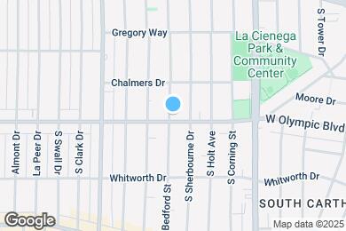 Map image of the property - 8653 W Olympic Blvd