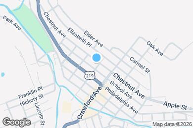Map image of the property - 1100 Chestnut Ave