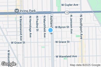 Map image of the property - 3832 N Ashland Ave