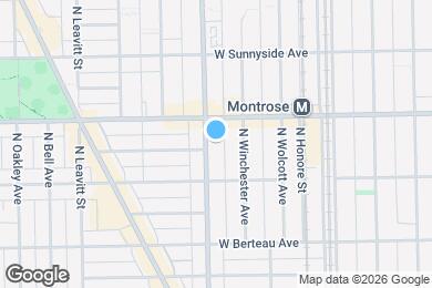 Map image of the property - 4335 N Damen Ave