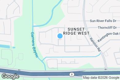 Map image of the property - 15018 Mause Creek Dr