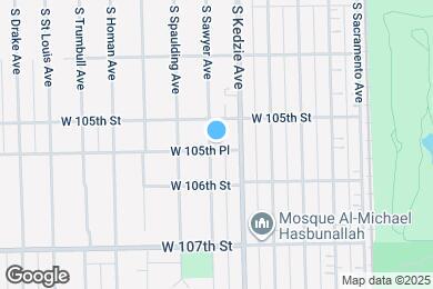 Map image of the property - 10523 S Sawyer Ave
