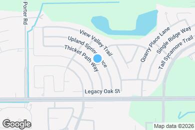 Map image of the property - 3106 Thicket Path Way