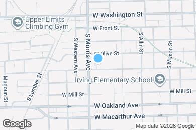 Map image of the property - 1019 W Taylor St