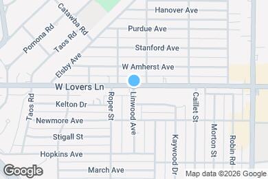 Map image of the property - 4800 W Lovers Ln