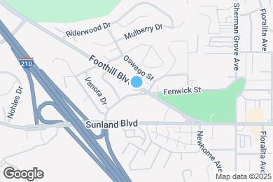 Map image of the property - 8900 Foothill Blvd