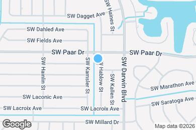 Map image of the property - 3980 SW Hablow St