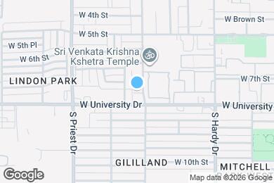 Map image of the property - 776 S Beck Ave