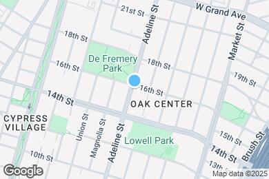 Map image of the property - 1520 Adeline St