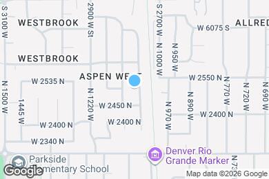 Map image of the property - 2499 N 1050 W