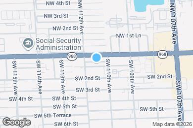 Map image of the property - 11005 SW 1st St