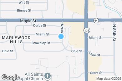 Map image of the property - 2654 N 93rd Street