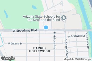 Map image of the property - 1325 W Speedway Blvd