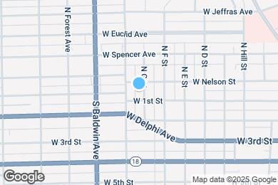 Map image of the property - 107 N G St