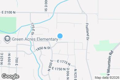 Map image of the property - 880 E 1900 N